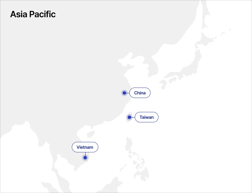 Asia Pacific 지도