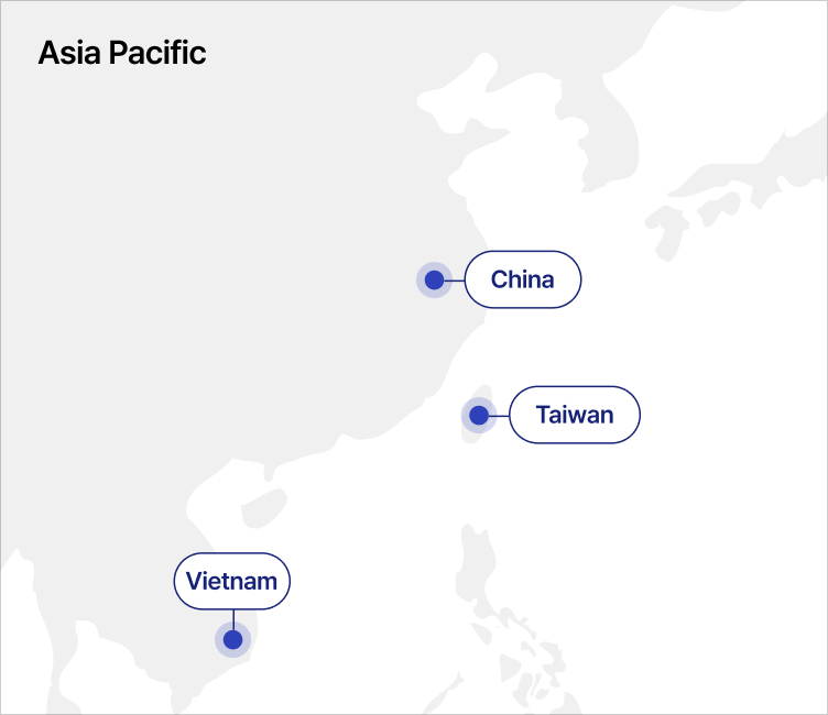 Asia Pacific 지도
